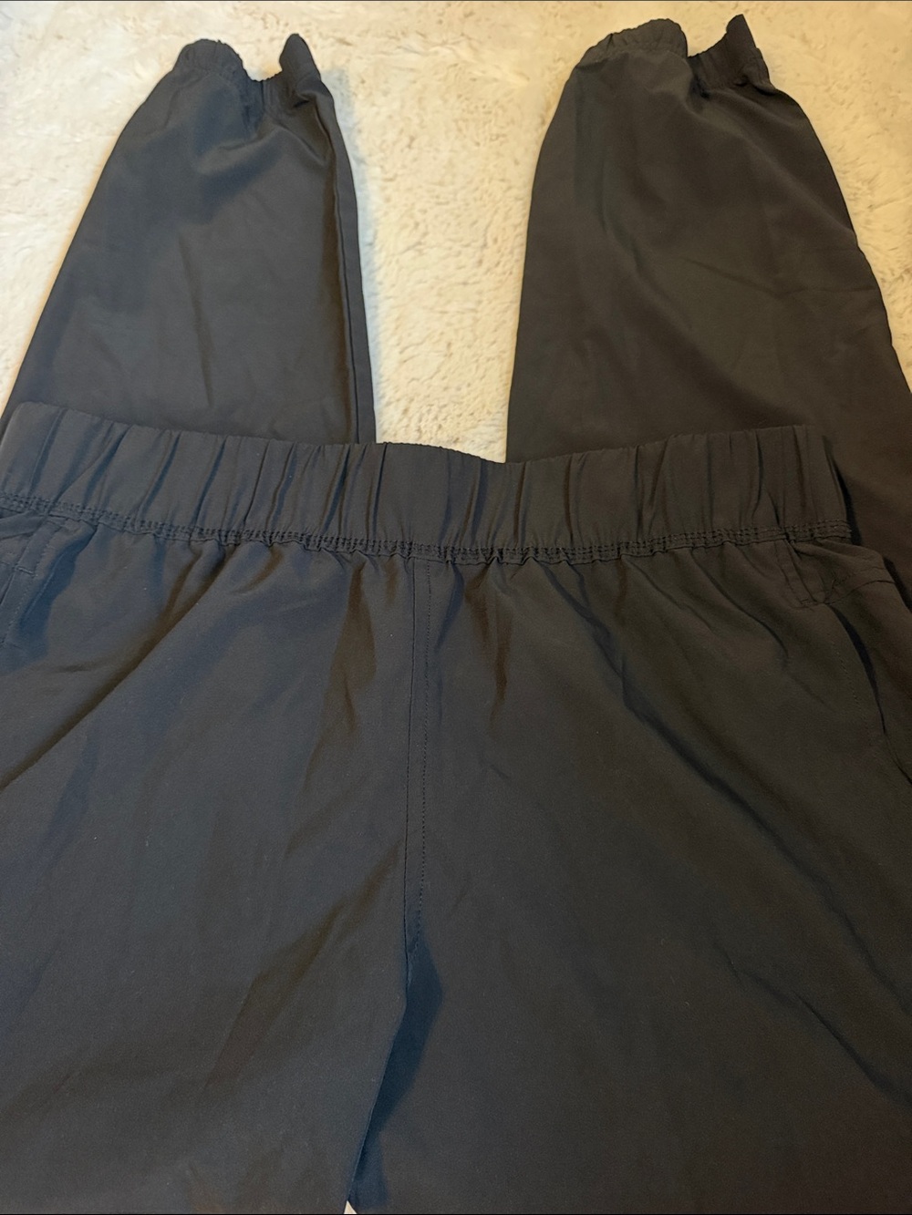 Balance Collection Black Men's Elastic Waist silky joggers